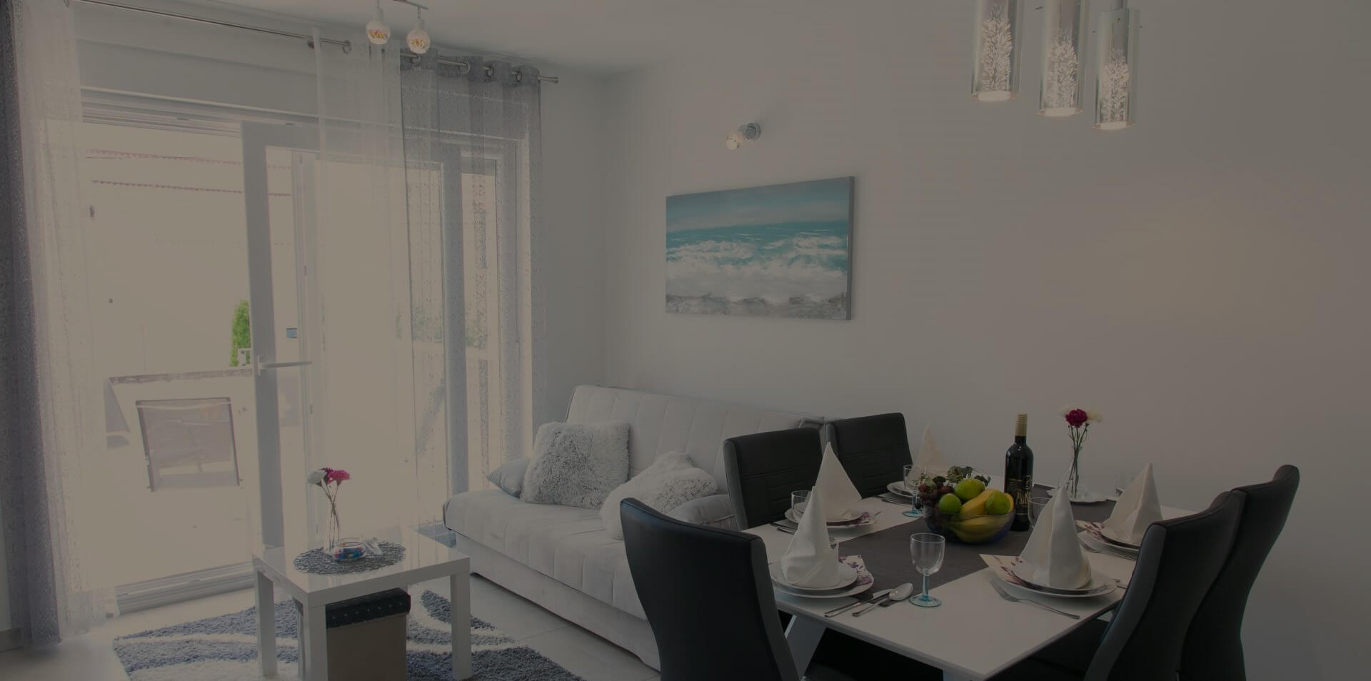 Modern living room in Apartment 2